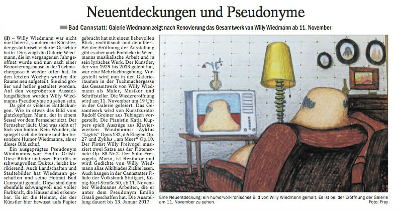 Quelle: Cannstatter Untertürkheimer Zeitung - 09.11.16