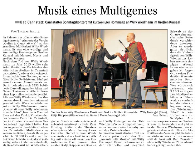 Quelle: Cannstatter/Untertürkheimer Zeitung.11.04.2017