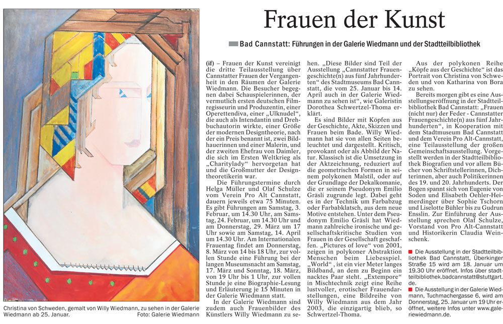 Quelle: Cannstatter/Untertürkheimer Zeitung 17.01.2018