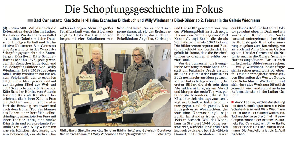 Quelle: Cannstatter/Untertürkheimer/Esslinger Zeitung 10.01.2017
